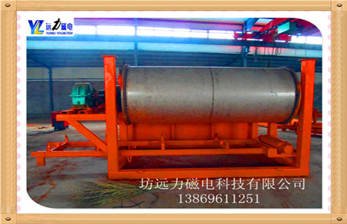 強磁干式磁選機，強磁干式磁選機解決跑尾靠的是什么_強磁干式磁選機解決跑尾靠的是什么發(fā)展工作視頻皮帶及結構價格